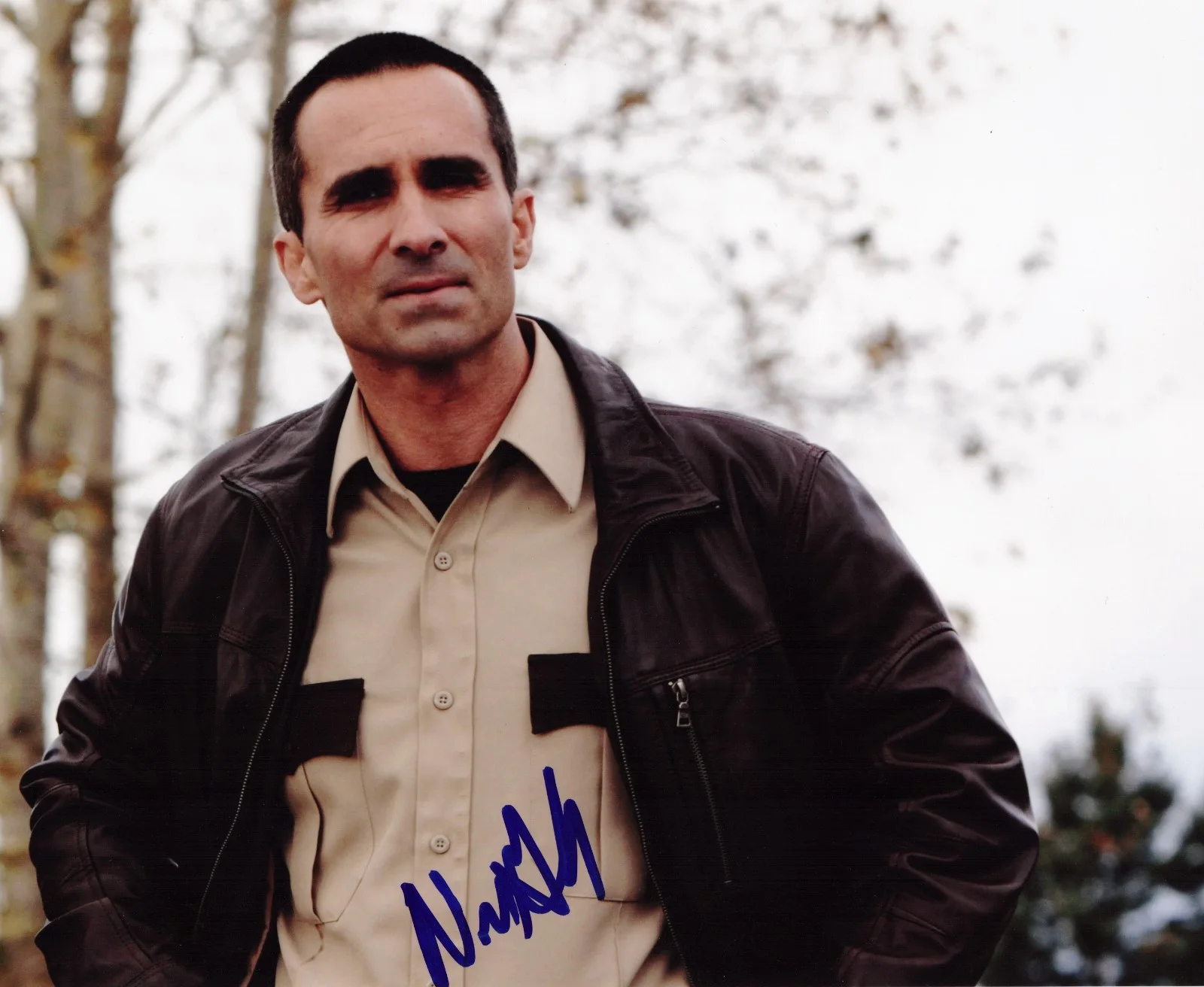 Nestor Carbonell — Nestor Carbonell signed Bates Motel 8x10 photo autographed Alex Romero #1A