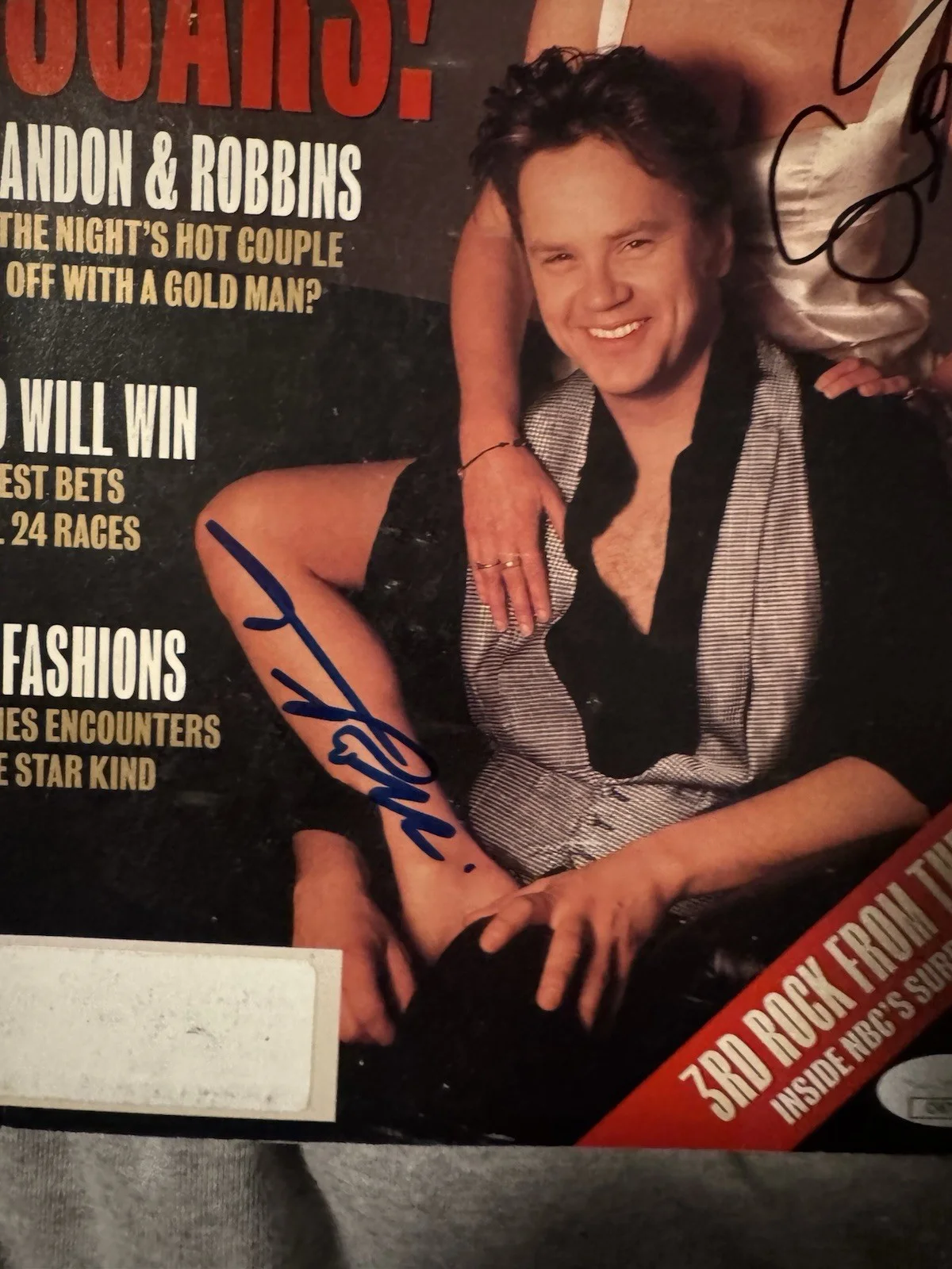Susan Sarandon / Tim Robbins — Susan Sarandon Tim Robbins SIGNED AUTOGRAPHED Entertainment Weekly Magazine JSA, изображение 3