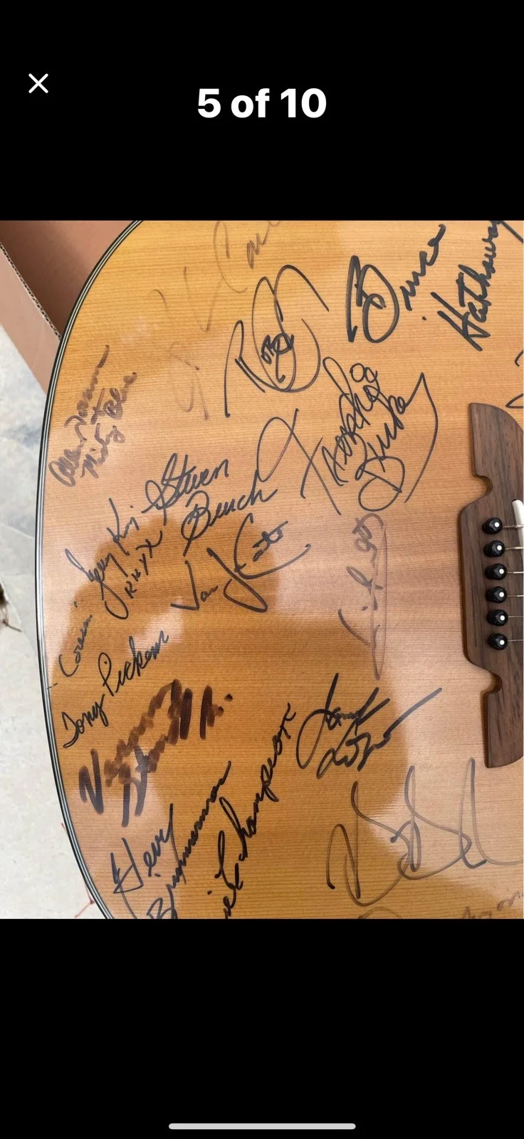 Acoustic Guitar Autographed By Deceased Country Legends and Radio Personalities, изображение 4