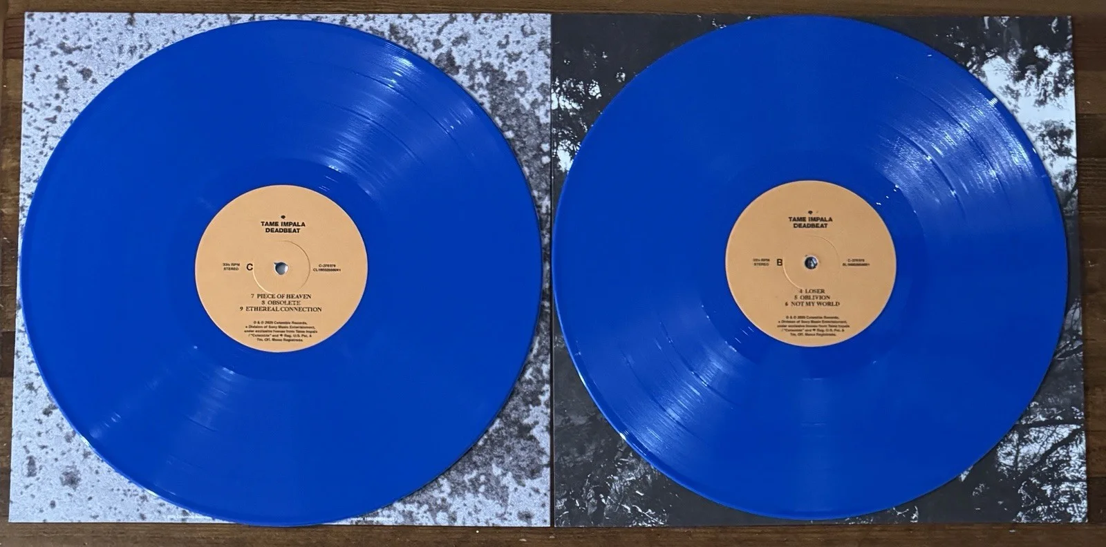 Tame Impala SIGNED Deadbeat Bluejay Blue Vinyl Cover BECKETT BAS COA Autograph, изображение 5