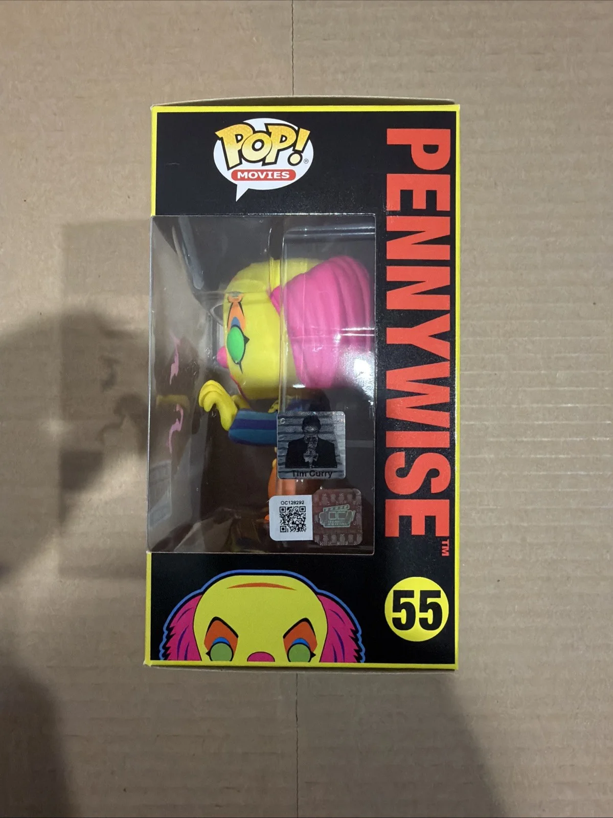 Tim Curry — Tim Curry Signed/Autographed It Pennywise Funko Pop! OCCM & Curry Hologram COA, image 2