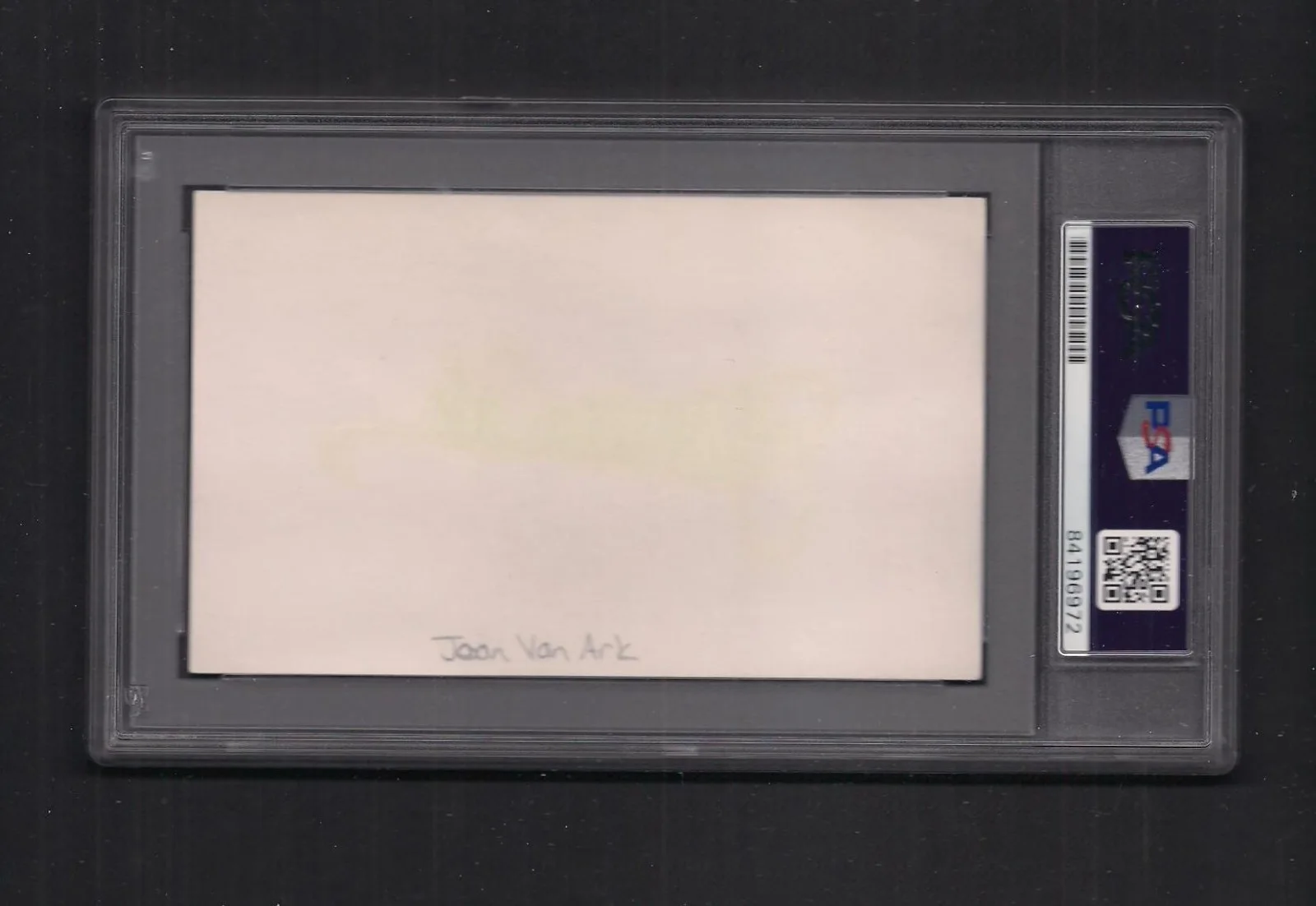 Joan Van Ark — Joan Van Ark Autographed 3x5 index card-PSA/DNA Slab Actress-Knots Landing TV, изображение 2