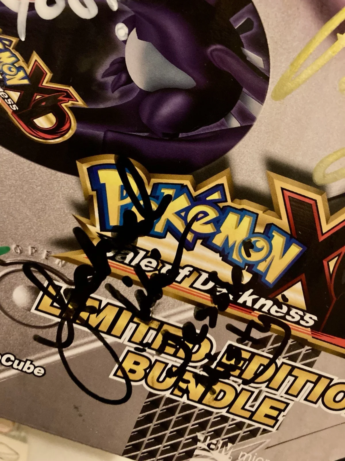 Rachael lillis / jason paige/ amd more — Rare Signed 5x Pokémon XD Gale Of Darkness BOX Rachael Lillis +more Great Shape!, изображение 2
