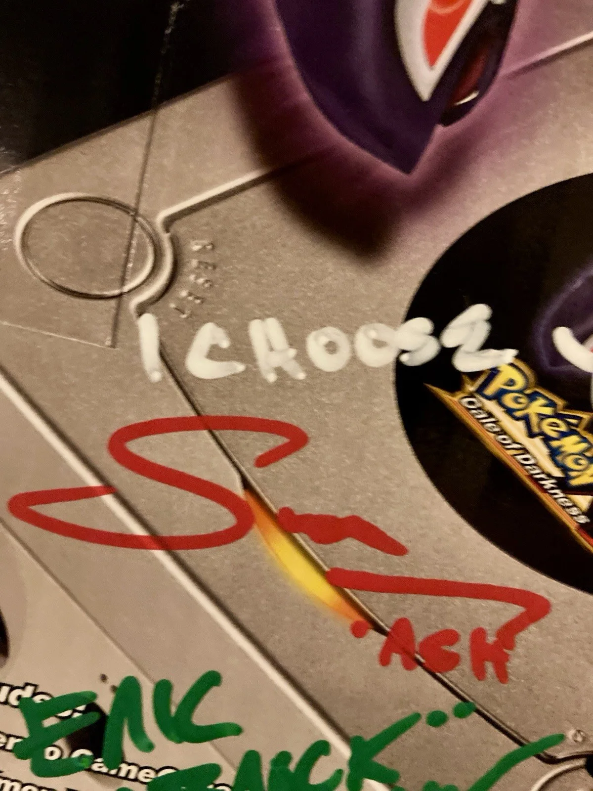 Rachael lillis / jason paige/ amd more — Rare Signed 5x Pokémon XD Gale Of Darkness BOX Rachael Lillis +more Great Shape!, изображение 4