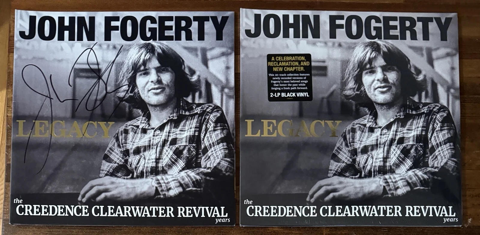 JOHN FOGERTY SIGNED LEGACY VINYL LP CREEDENCE CLEARWATER REVIVAL BECKETT BAS COA, изображение 4
