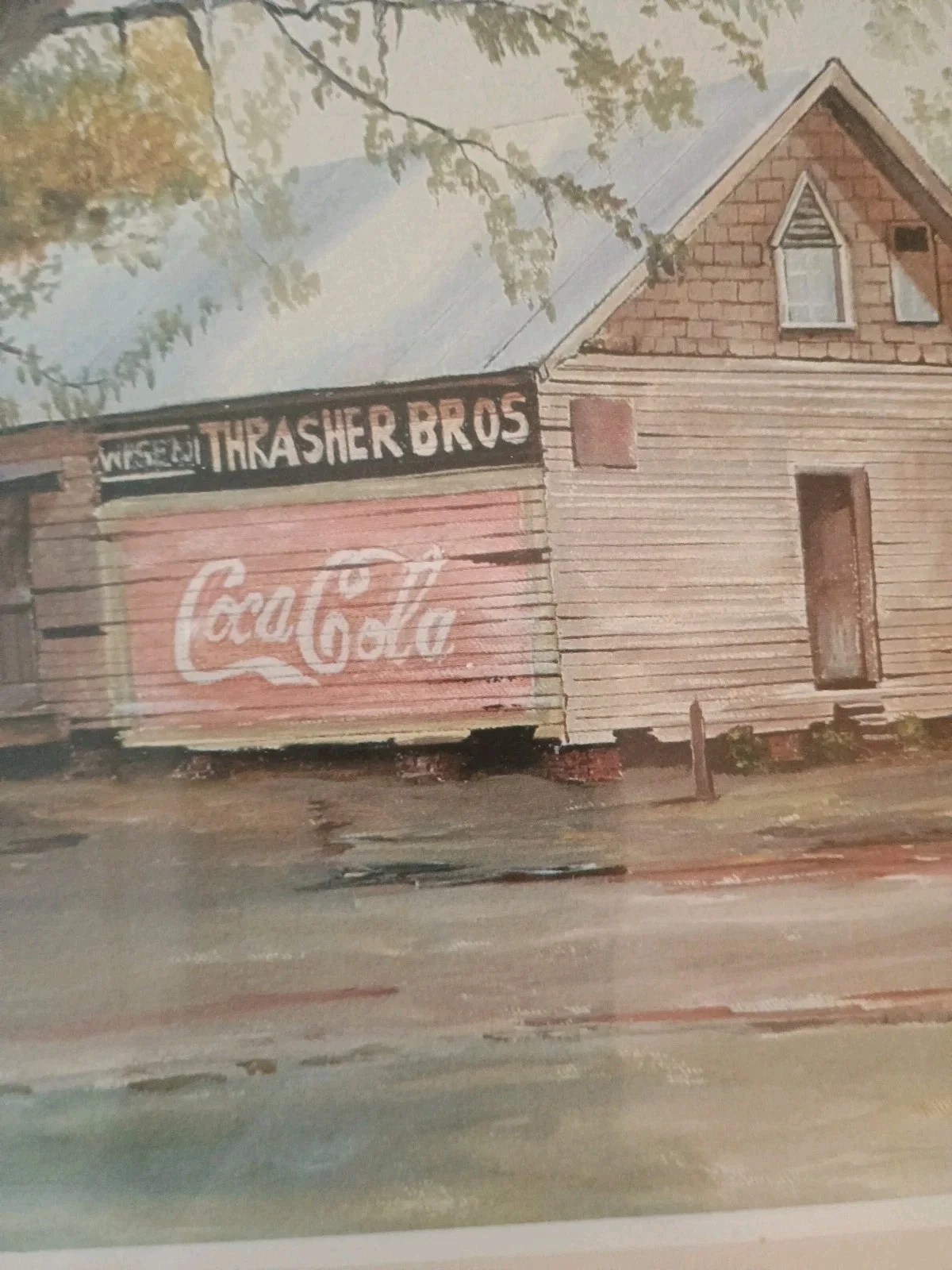 Gene Cox Thrasher Bros Coca Cola On Barn Signed Autographed Photo 8x10, изображение 3