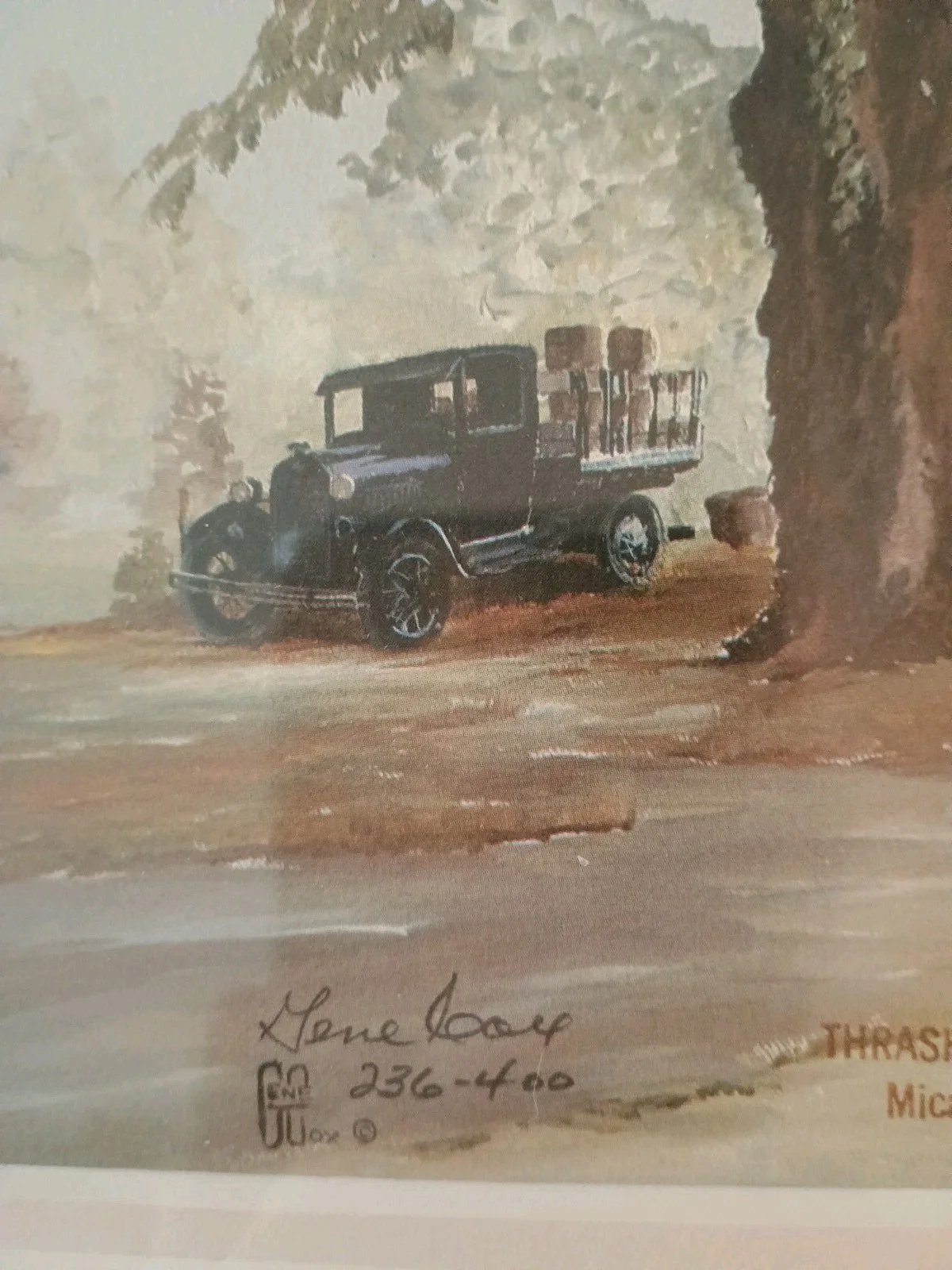 Gene Cox Thrasher Bros Coca Cola On Barn Signed Autographed Photo 8x10, изображение 4