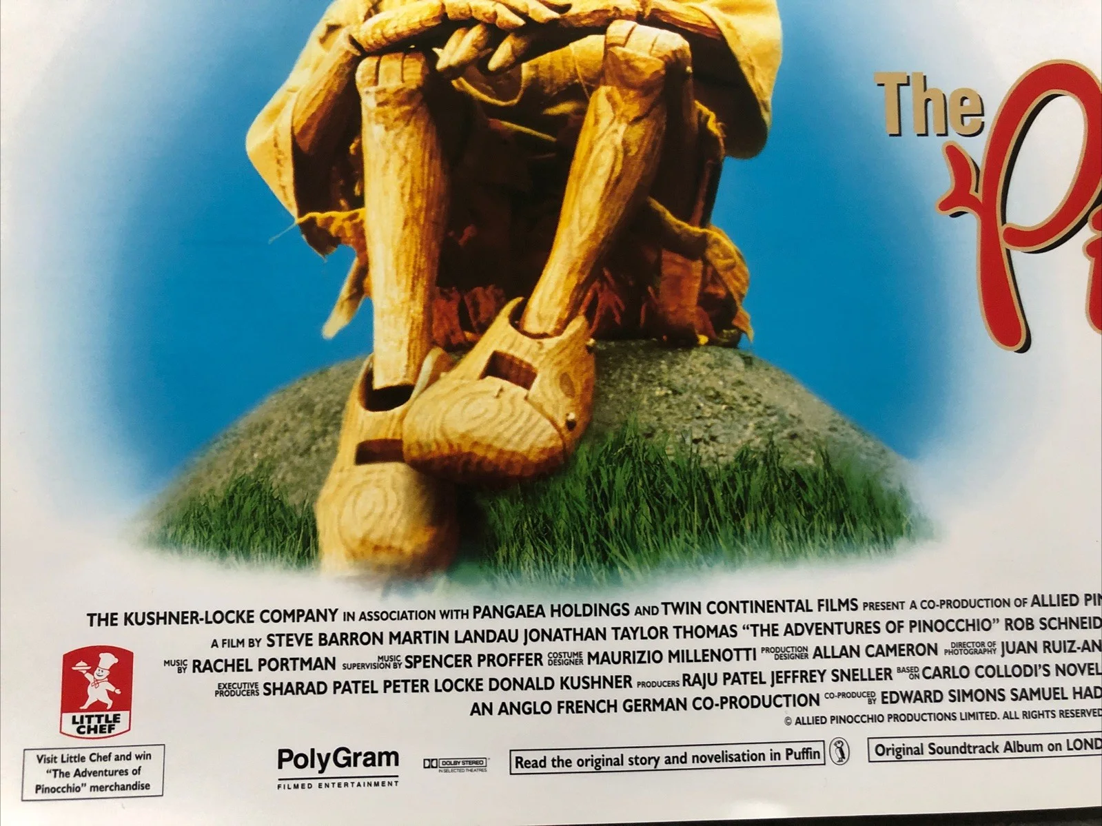 Cinema Film Mini Poster A3 Size:”The Adventures Of Pinocchio” Martin Landau, изображение 5