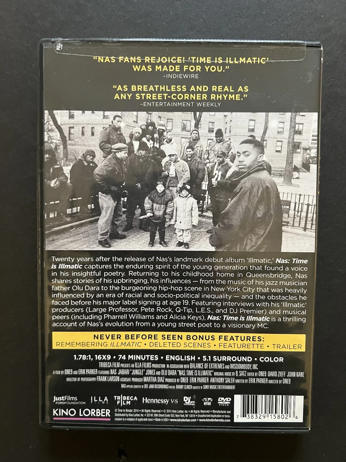 Authentic Nas AUTOGRAPHED Time is Illmatic DVD movie sealed hand signed RARE, image 3