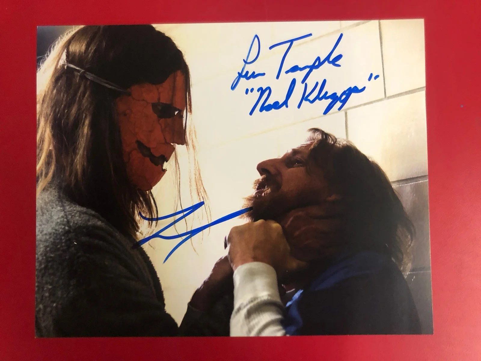 Lew Temple — Tyler Mane & Lew Temple Dual Signed 8x10 Auto Rob Zombies Halloween Store COA