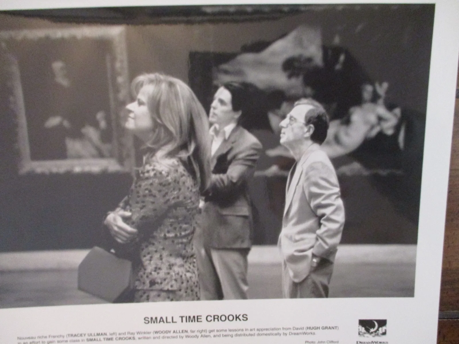 Woody Allen/Tracey Ullman/Hugh Grant(SMALL TIME CROOKS)2000 10 x 8 B & W Photo, изображение 2
