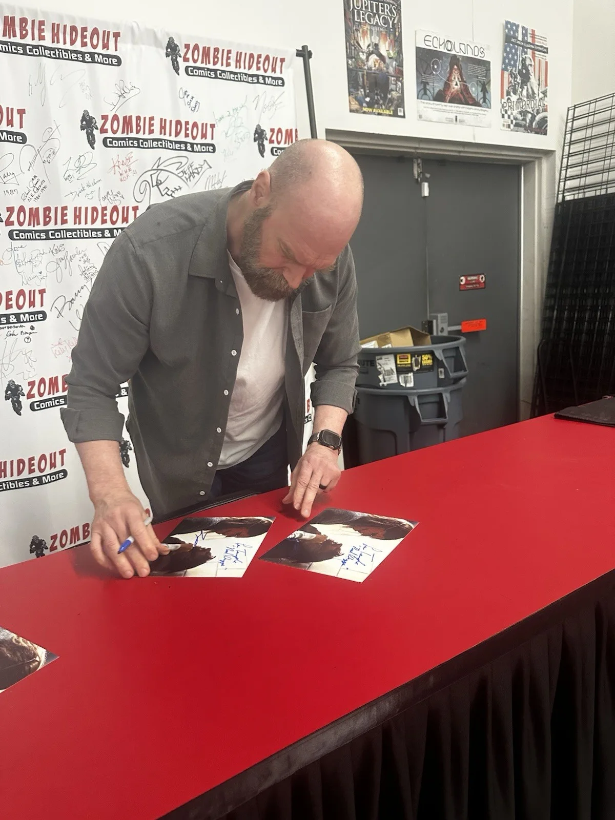 Lew Temple — Tyler Mane & Lew Temple Dual Signed 8x10 Auto Rob Zombies Halloween Store COA, изображение 2