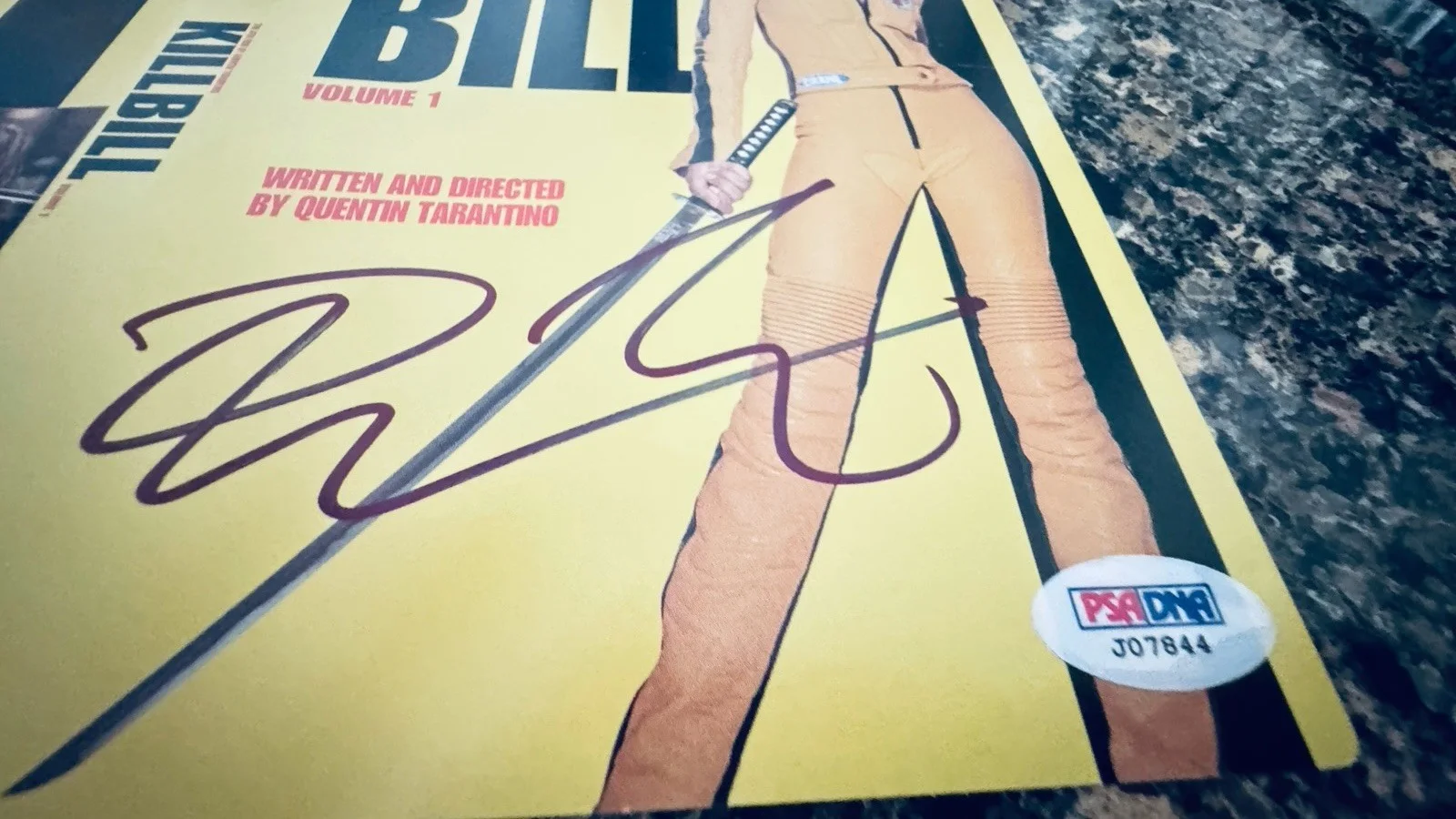 Quentin Tarantino — Quentin Tarantino Signed Auto Kill Bill DVD cover PSA Pulp Fiction Death Proof, image 3