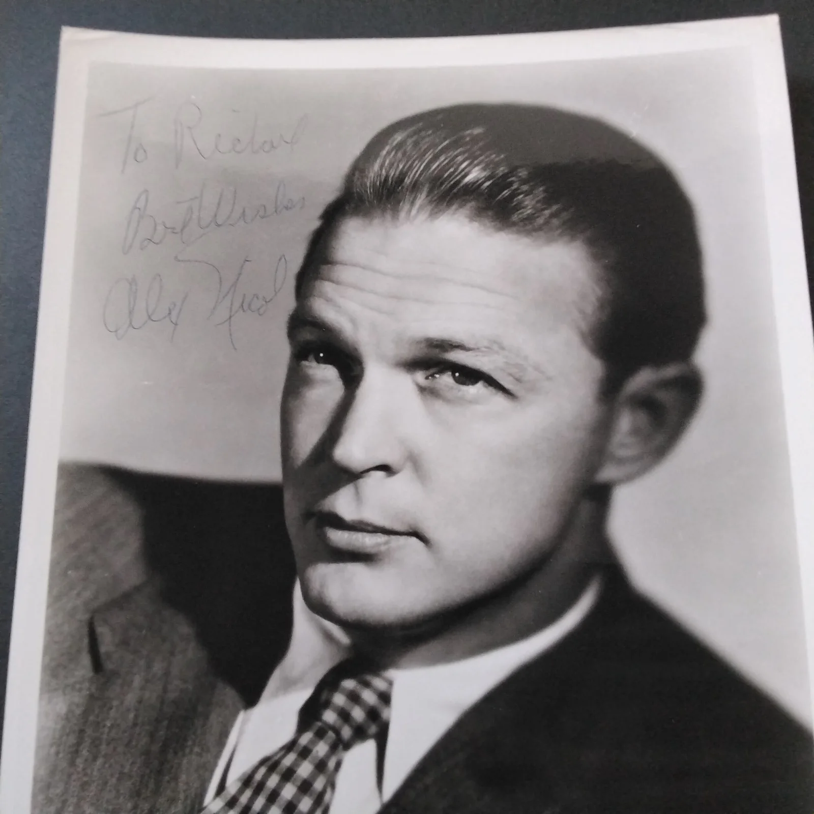 Alex Nicol SIGNED Photo Movie TV Actor Man from Laramie Westerns Screaming Skull, изображение 2