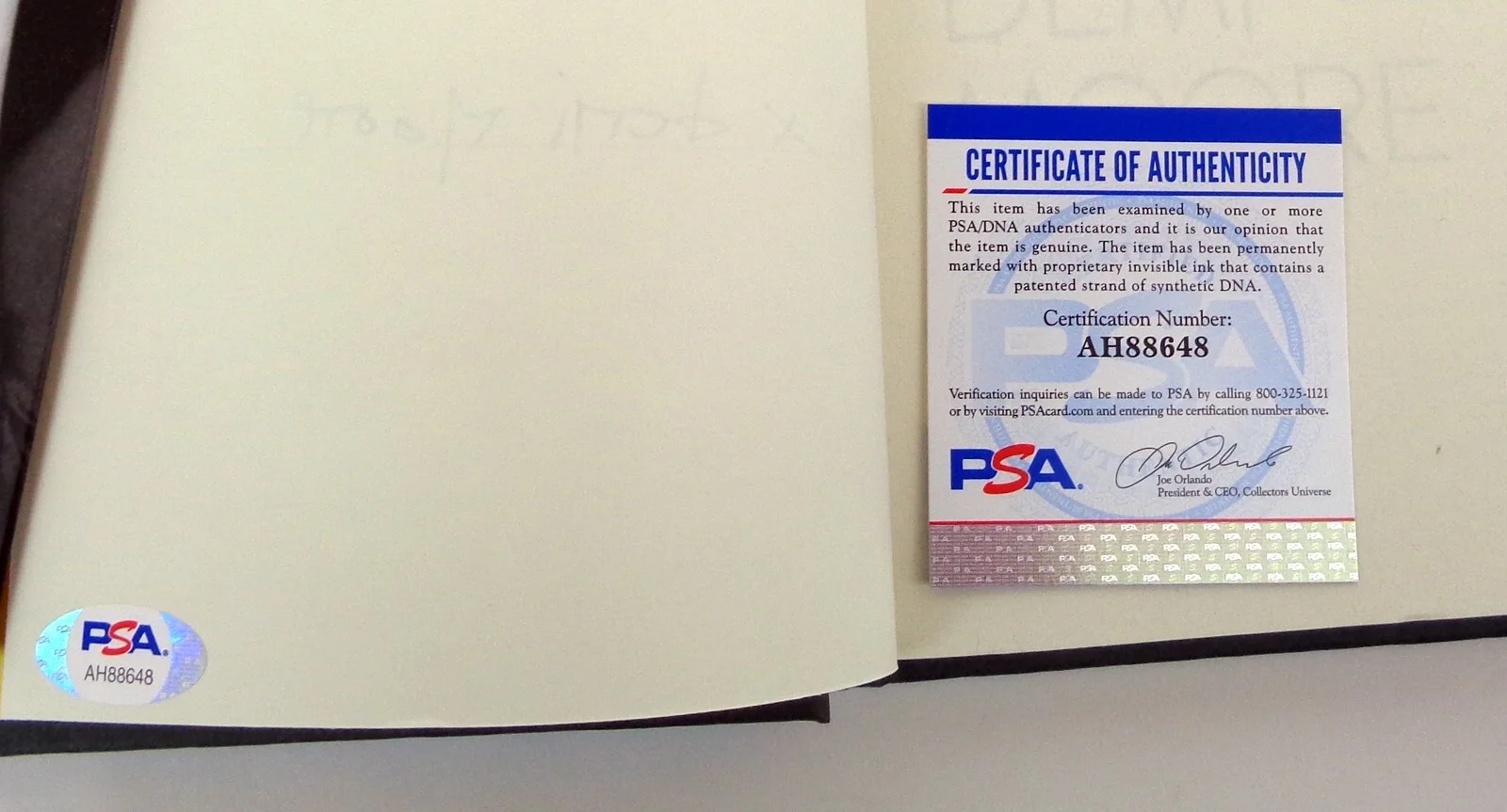 Demi Moore — Demi Moore Signed Autograph Inside Out 1st Edition Book PSA/DNA COA, image 2