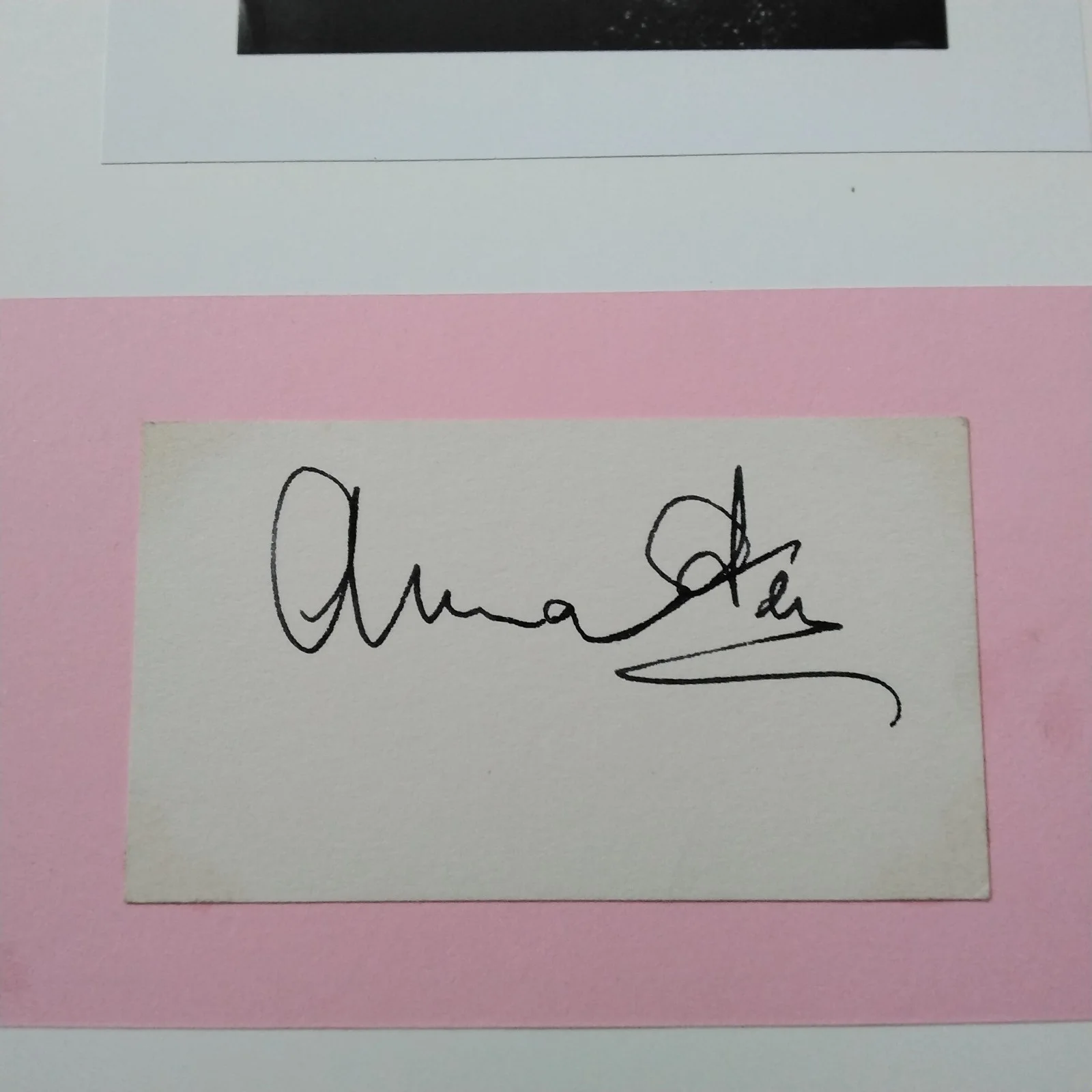 Anna Sten SIGNED Card Photo 30s Russian Movie Actress Goldwyn Nana We Live Again, изображение 3
