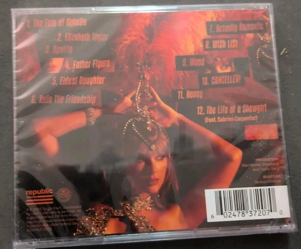 Taylor Swift - The Life of a Showgirl CD + Hand Signed Photo 1 IN HAND SHIPS NOW, изображение 3