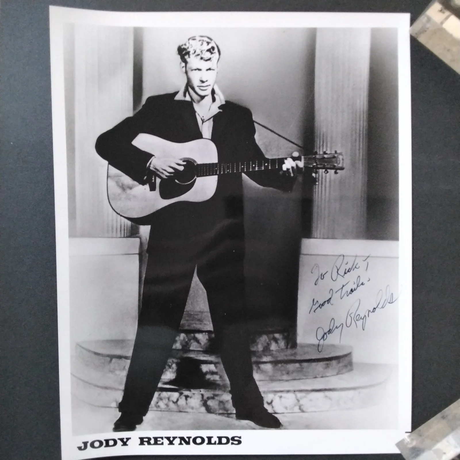 Jody Reynolds SIGNED 8x10 Photo 50s Musician Singer Endless Sleep Fire of Love, изображение 2