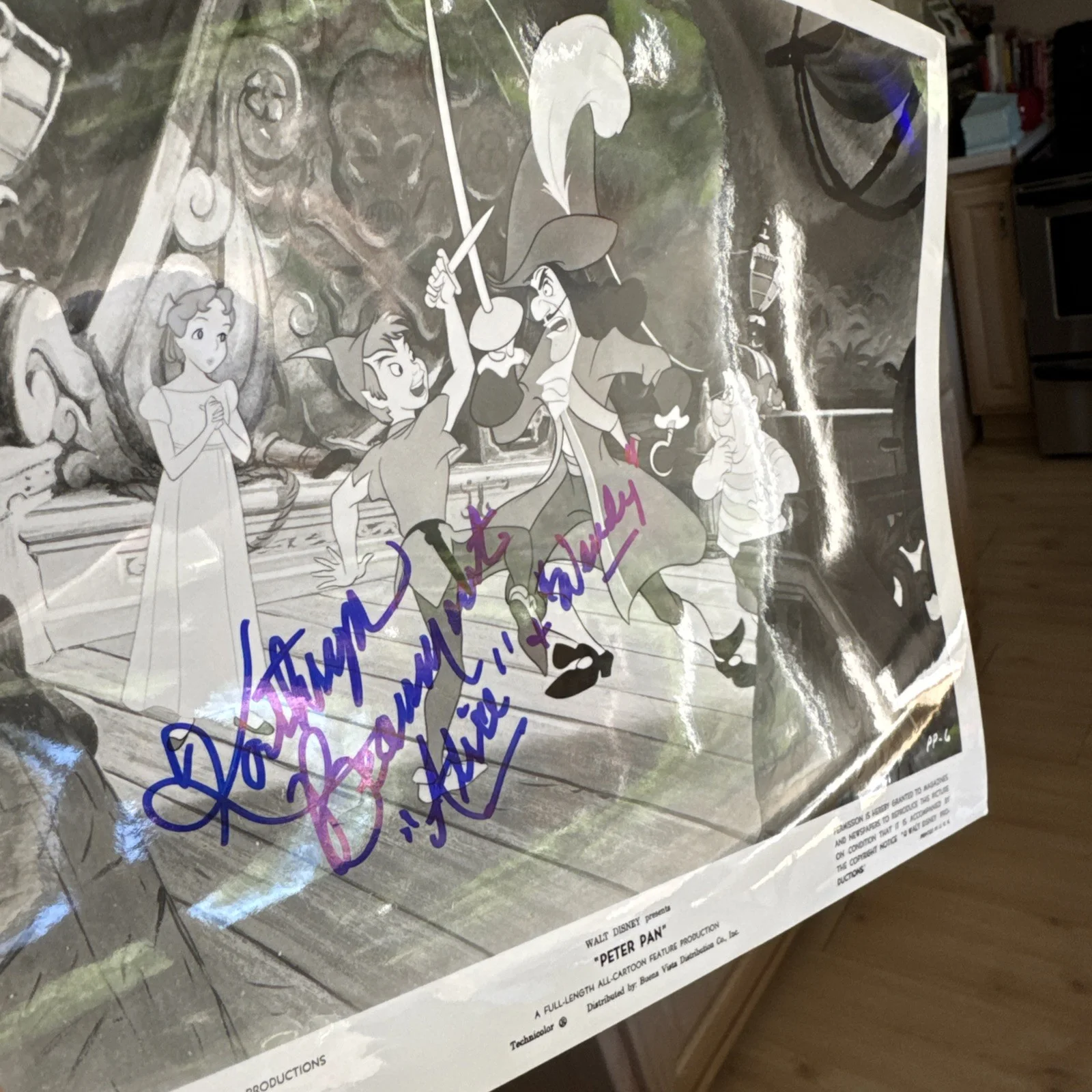 Kathryn Beaumont — Kathryn Beaumont Peter Pan ORIGINAL Signed Lobby Card w COA Disney, image 4