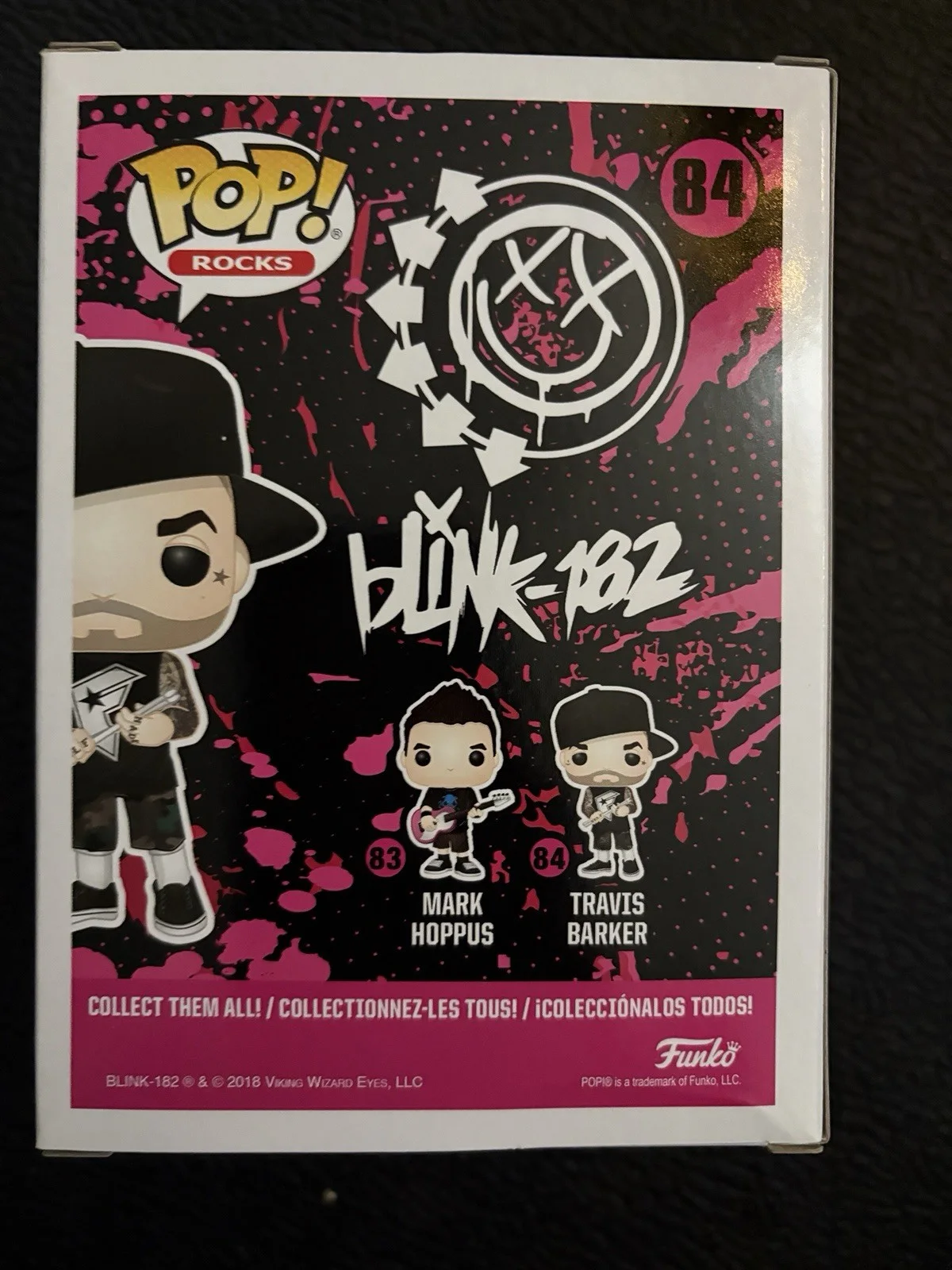 blink-182 Travis Barker Signed Funko Pop PSA Authenticated In Protector, image 4