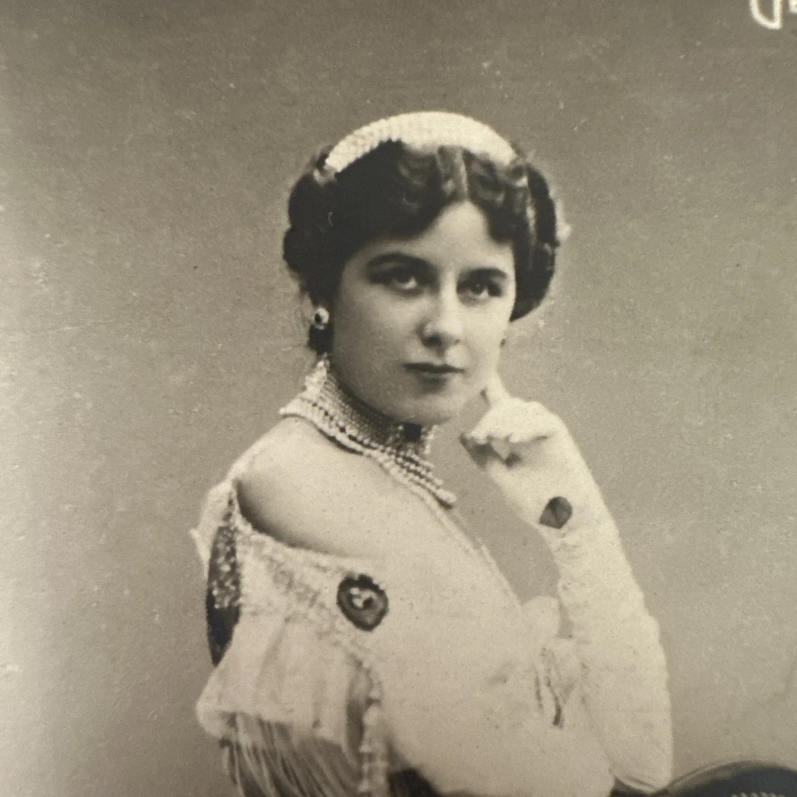 GERALDINE FARRAR Opera Singer Silent Film Actress Signed Autograph Postcard RARE, изображение 3