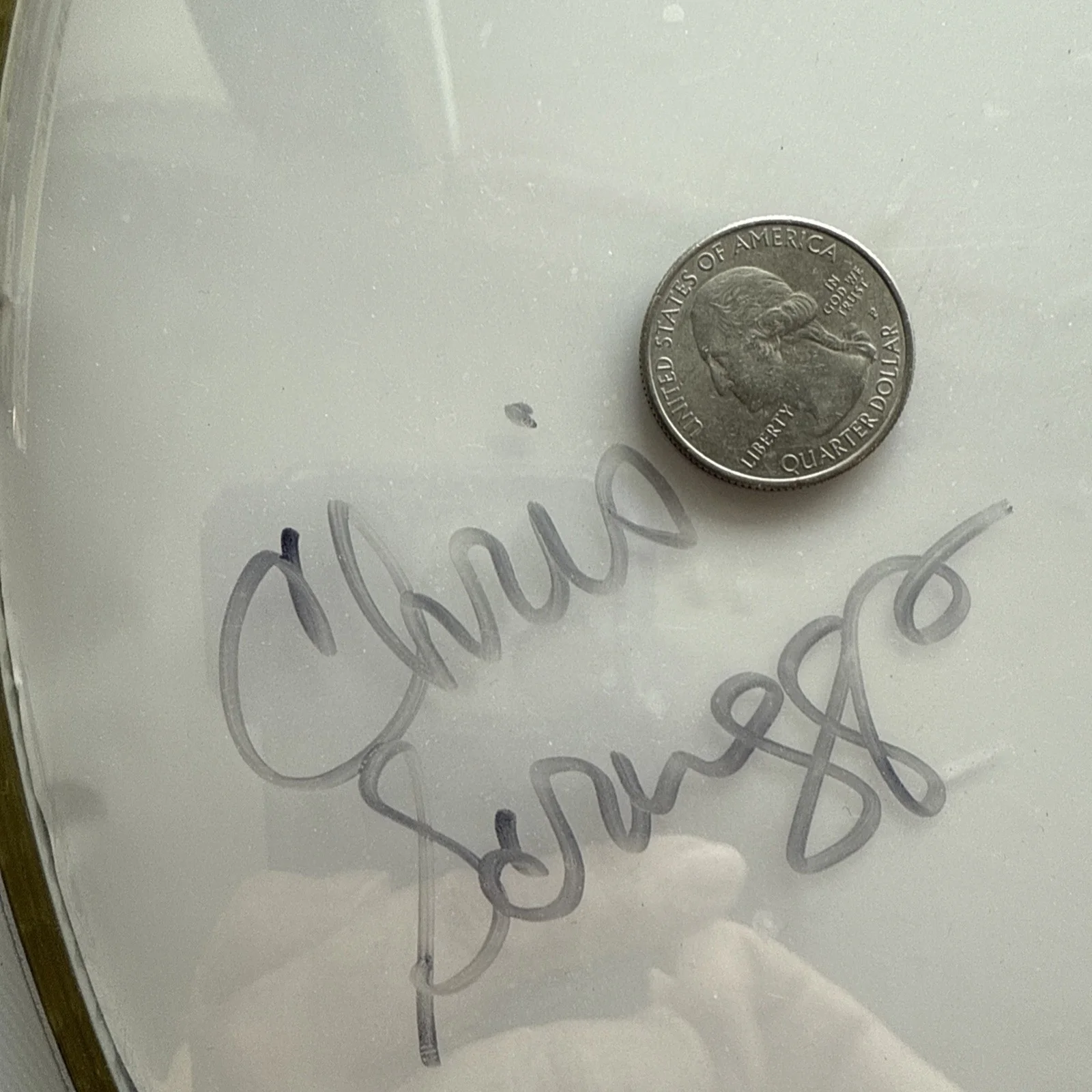 NEZ Michael Nesmith 5 Signed Autographed used drum head + Mike & musicians Merch, image 4