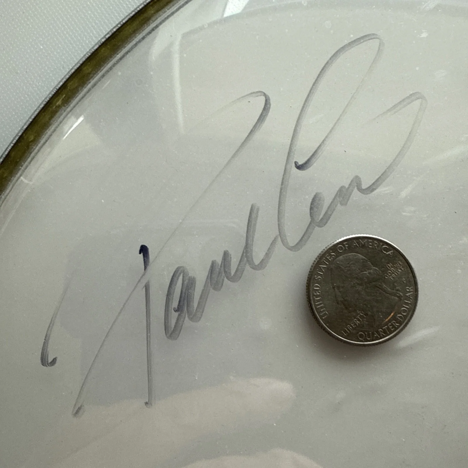 NEZ Michael Nesmith 5 Signed Autographed used drum head + Mike & musicians Merch, image 5