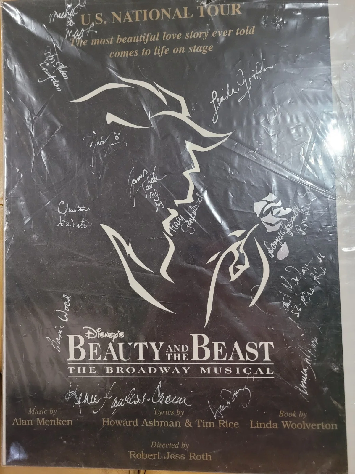 cast — Disney's Beauty and the Beast - Broadway Musical Signed Poster, US National Tour, изображение 2