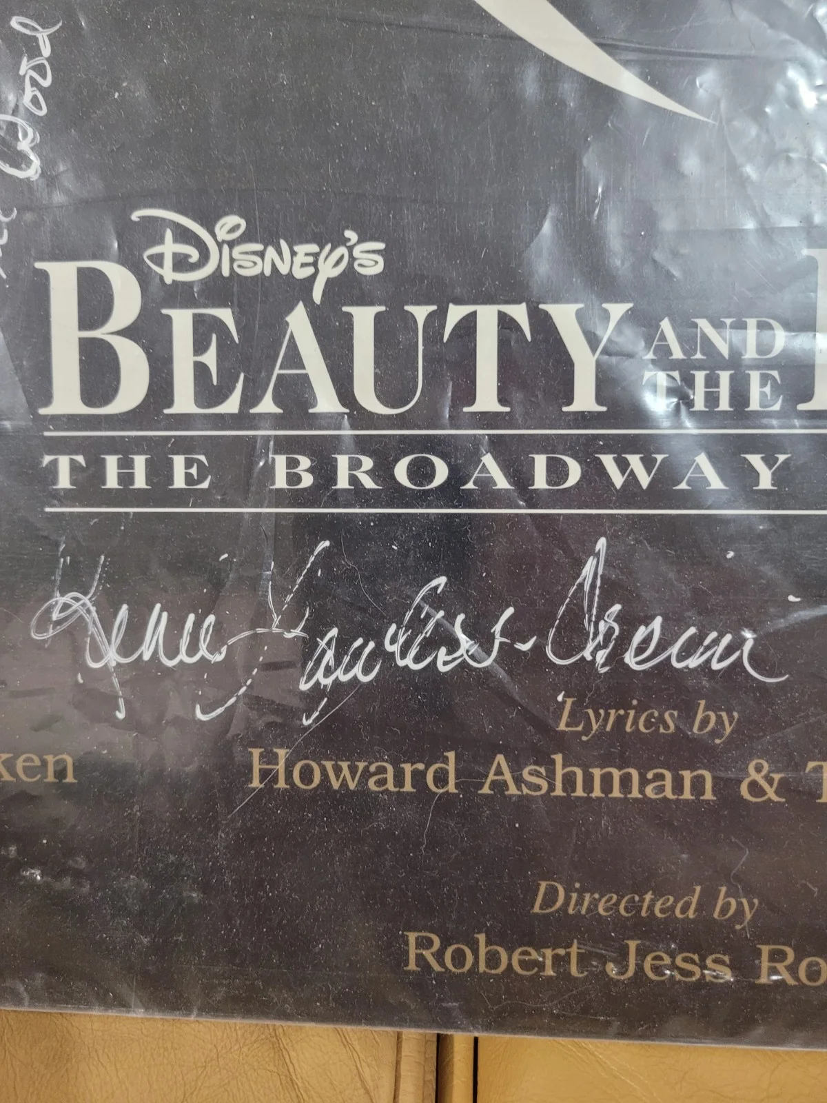 cast — Disney's Beauty and the Beast - Broadway Musical Signed Poster, US National Tour, изображение 4