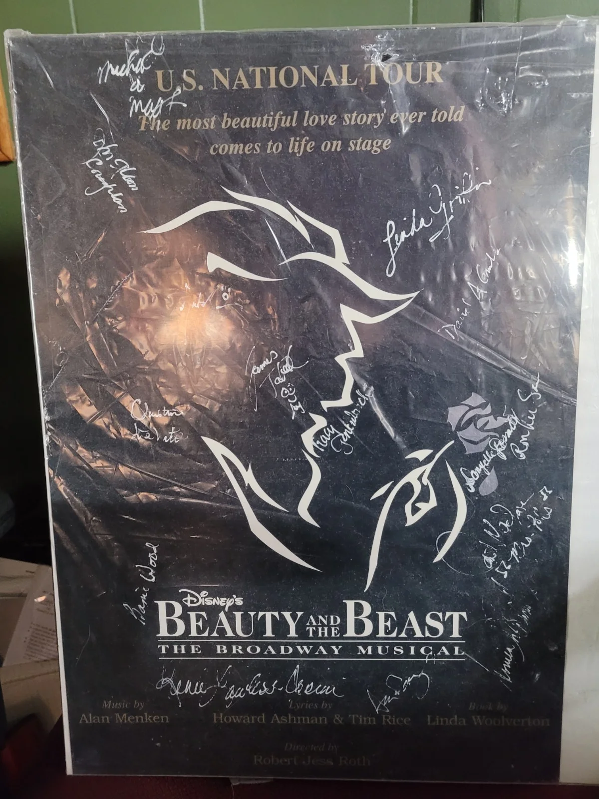cast — Disney's Beauty and the Beast - Broadway Musical Signed Poster, US National Tour, изображение 5