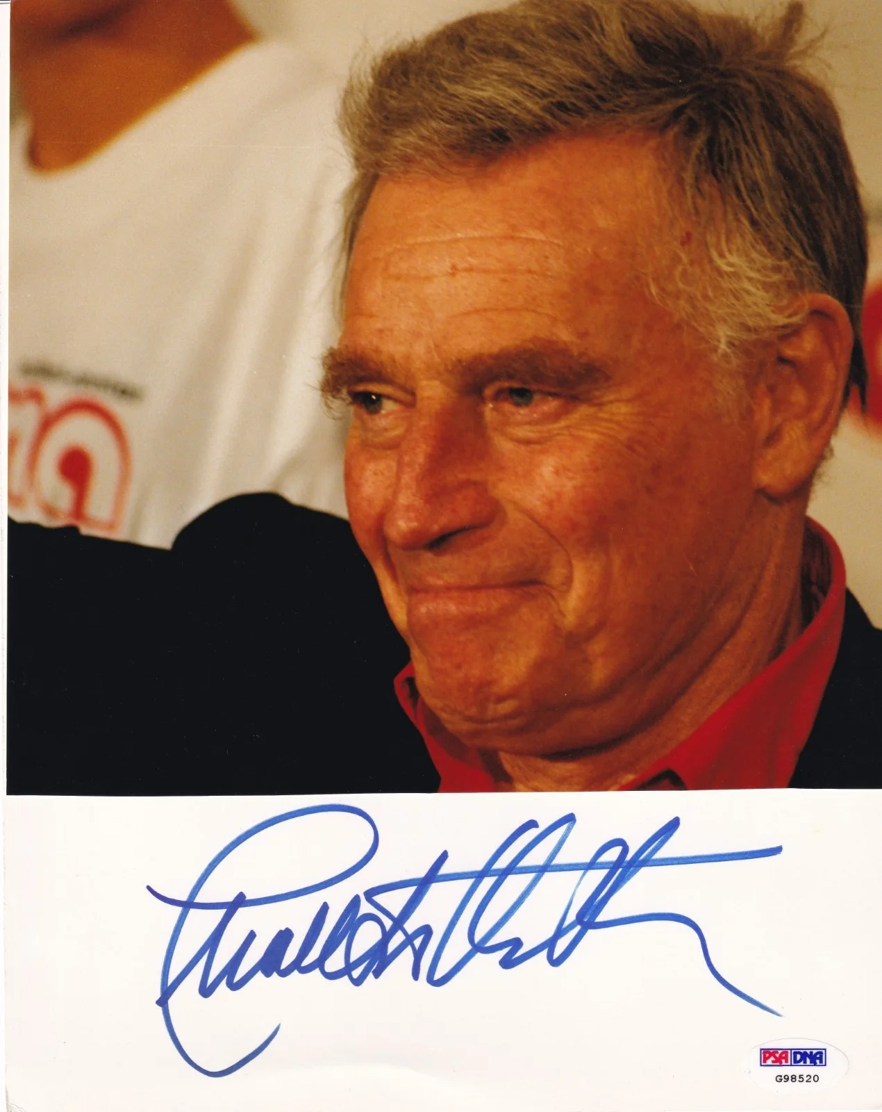 Charlton Heston — Charlton Heston Signed 8x10 Photo Card PSA/DNA COA Auto'd The Ten Commandments