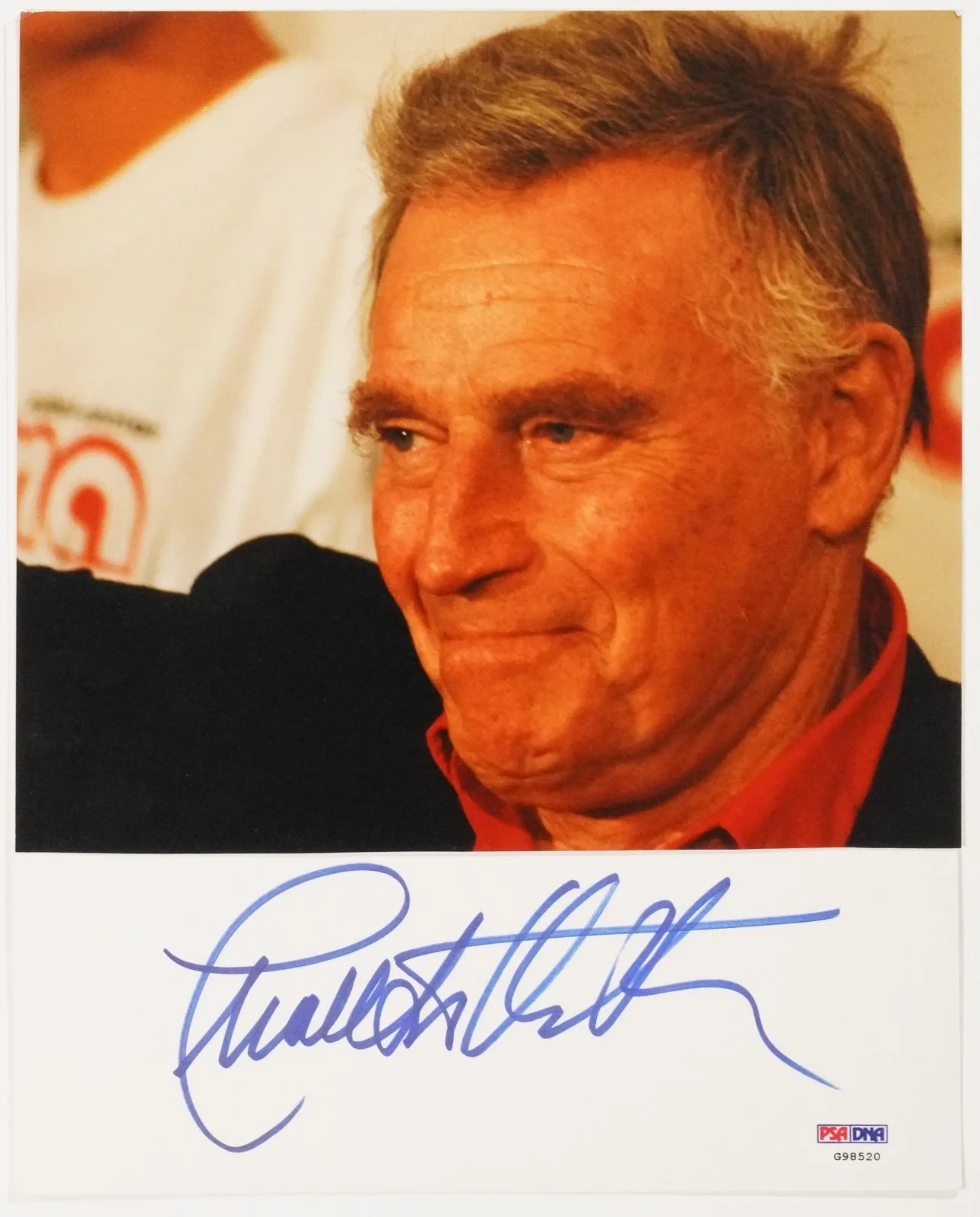 Charlton Heston — Charlton Heston Signed 8x10 Photo Card PSA/DNA COA Auto'd The Ten Commandments, image 4