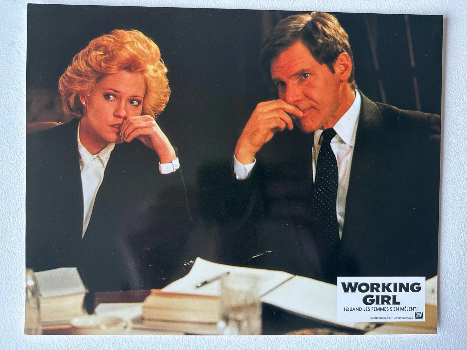 Working Girl 1988 French Lobby Cards x7 – Harrison Ford Griffith Weaver, изображение 2
