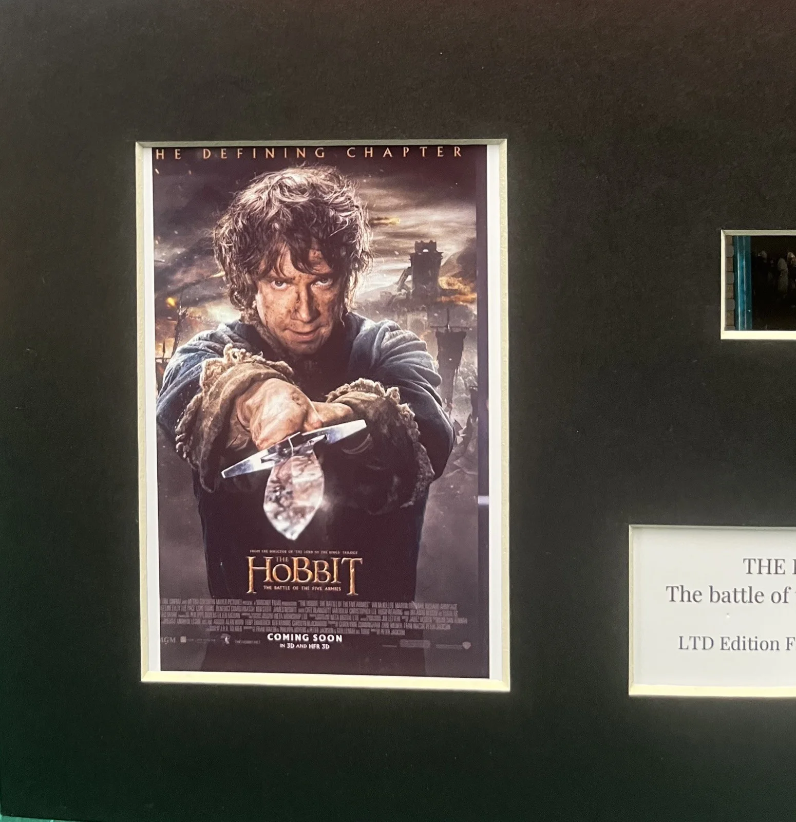 THE HOBBIT . 35mm Film Cell Mounted Display, image 3