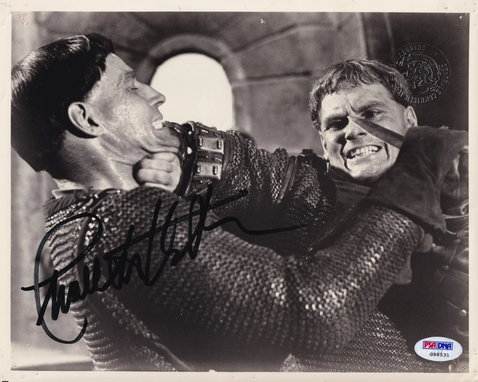 Charlton Heston — Charlton Heston Signed The War Lord 8x10 Photo PSA/DNA Original Vintage Picture