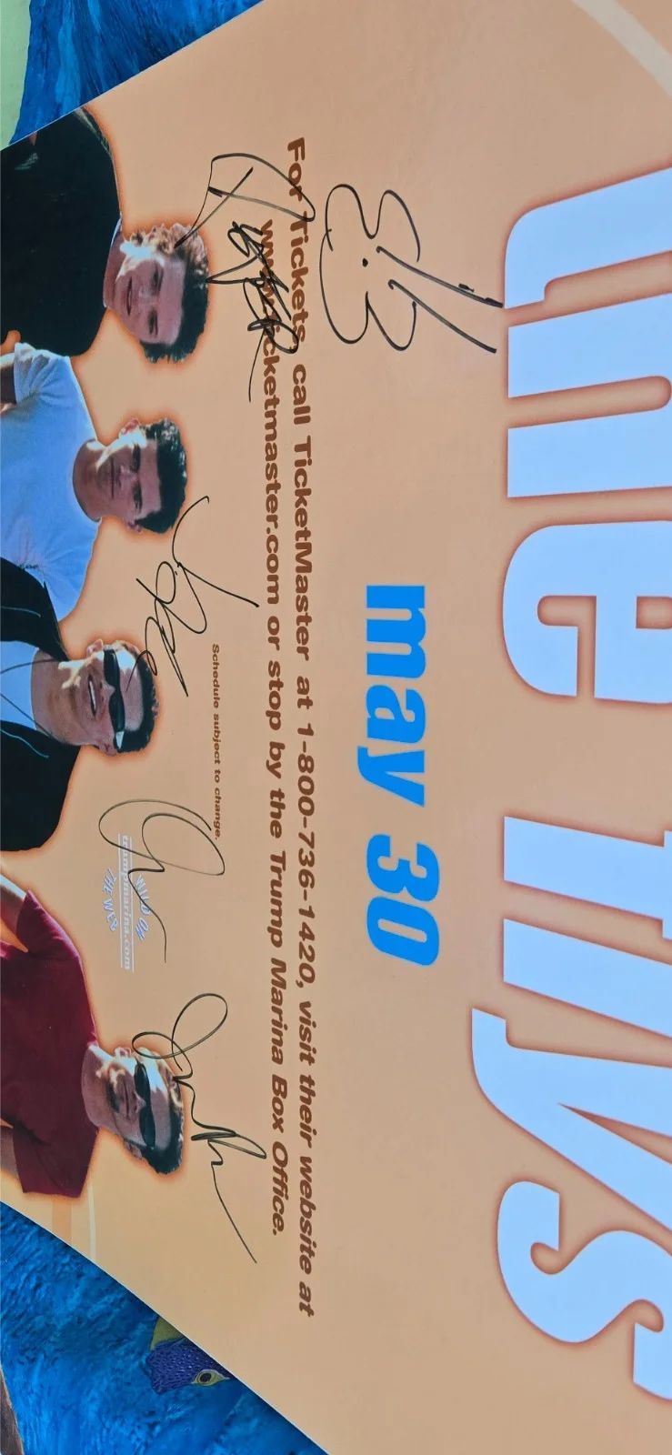 The flys autographed music poster, image 2
