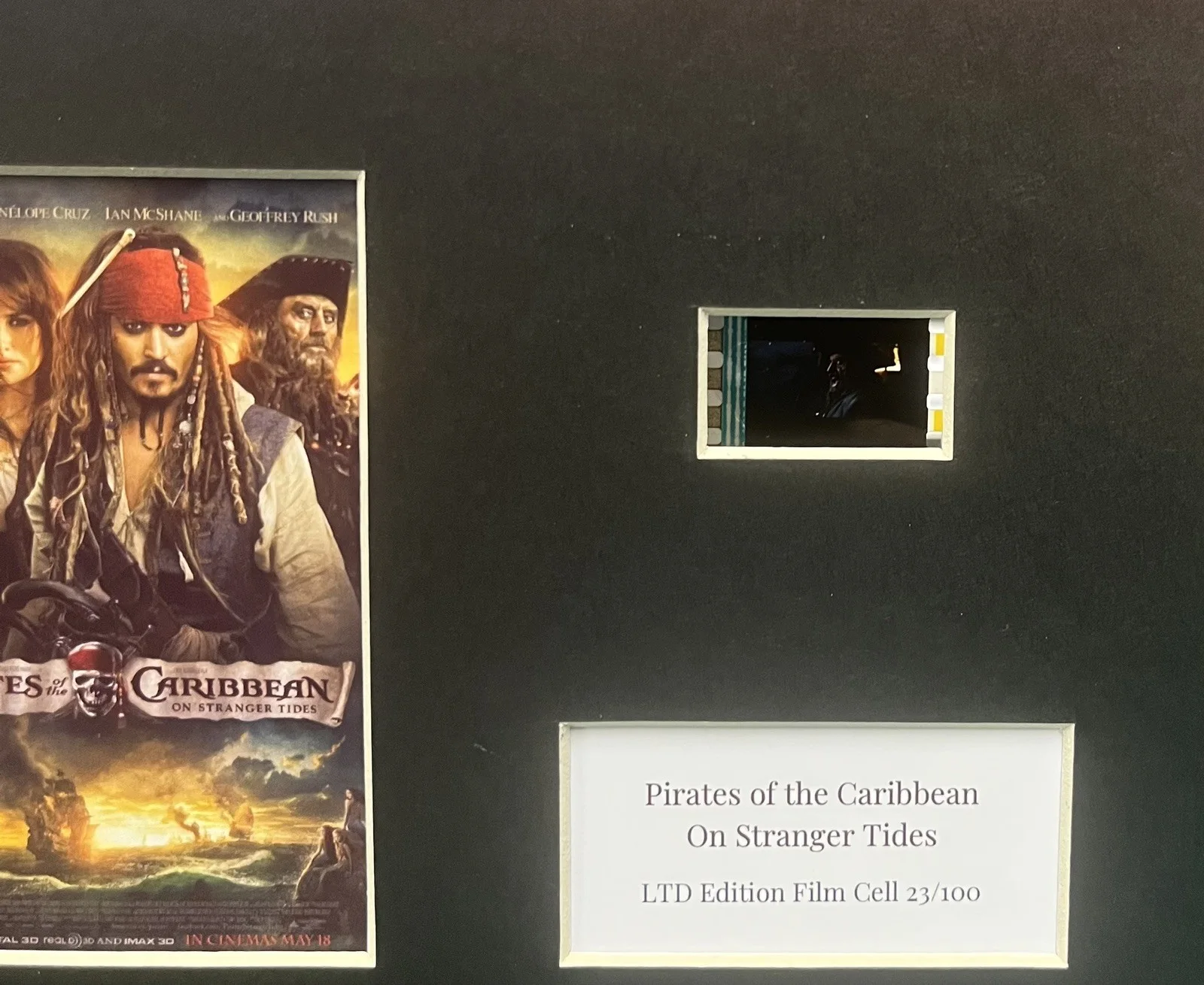 PIRATES OF THE CARIBBEAN. . 35mm Film Cell Mounted Display, изображение 3