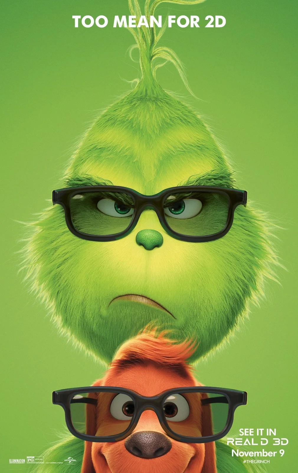 Theatrical Film Poster "The Grinch" 2018 – Reproduction Art - Postcard, изображение 2