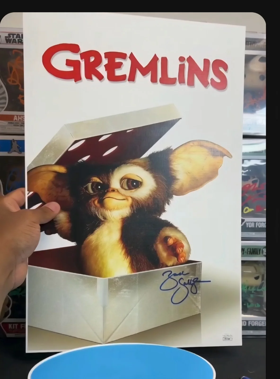Zach Galligan — Zach Galligan Signed 12x18 Heavy Poster Photo Autograph, Gremlins, JSA COA