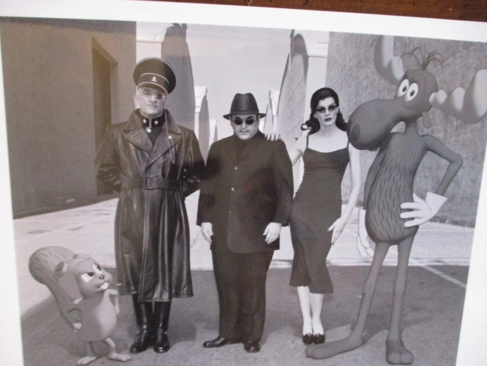 Rene Russo/Jason Alexander(THE ADVENTURES OF ROCKY AND BULLWINKLE)2000 B&W Photo, изображение 2
