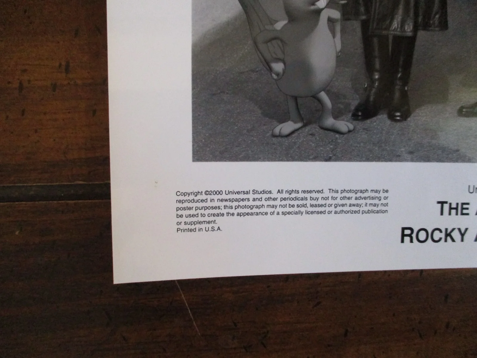 Rene Russo/Jason Alexander(THE ADVENTURES OF ROCKY AND BULLWINKLE)2000 B&W Photo, изображение 4