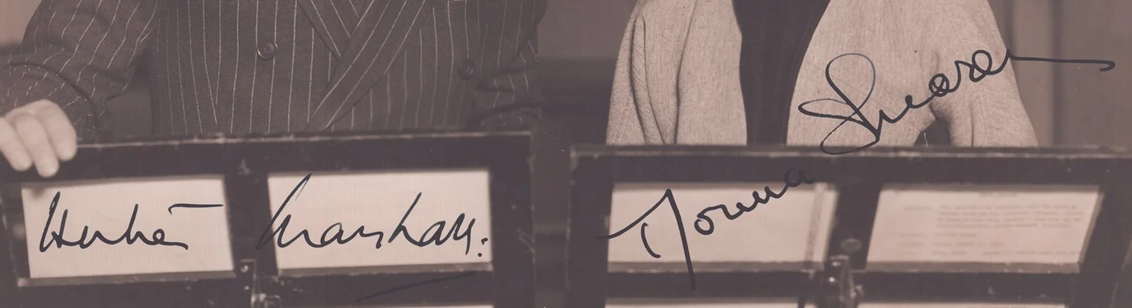 Norma Shearer, Herbert Marshall — NORMA SHEARER - AUTOGRAPHED SIGNED PHOTOGRAPH CO-SIGNED BY: HERBERT MARSHALL, image 2