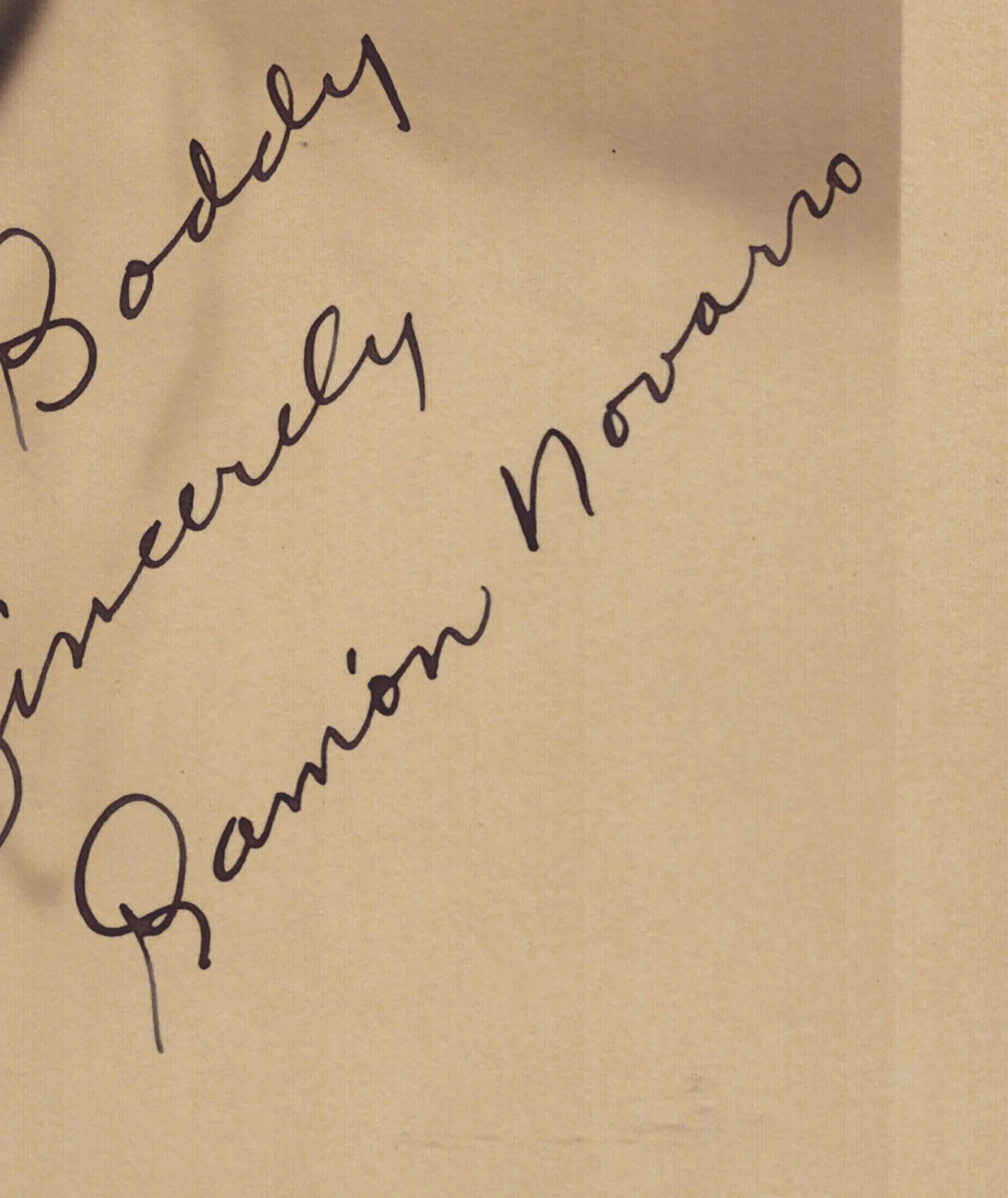 Ramon Novarro — RAMON NOVARRO - AUTOGRAPHED INSCRIBED PHOTOGRAPH, image 2