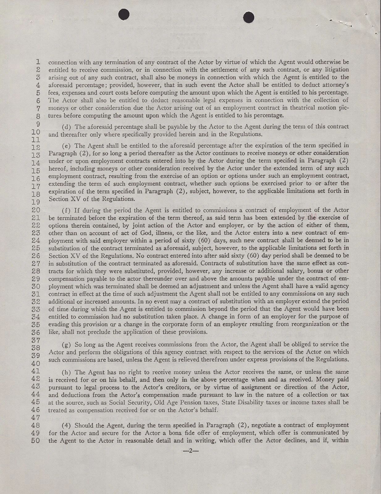 Barbara Stanwyck — BARBARA STANWYCK - CONTRACT SIGNED 08/31/1964, image 2