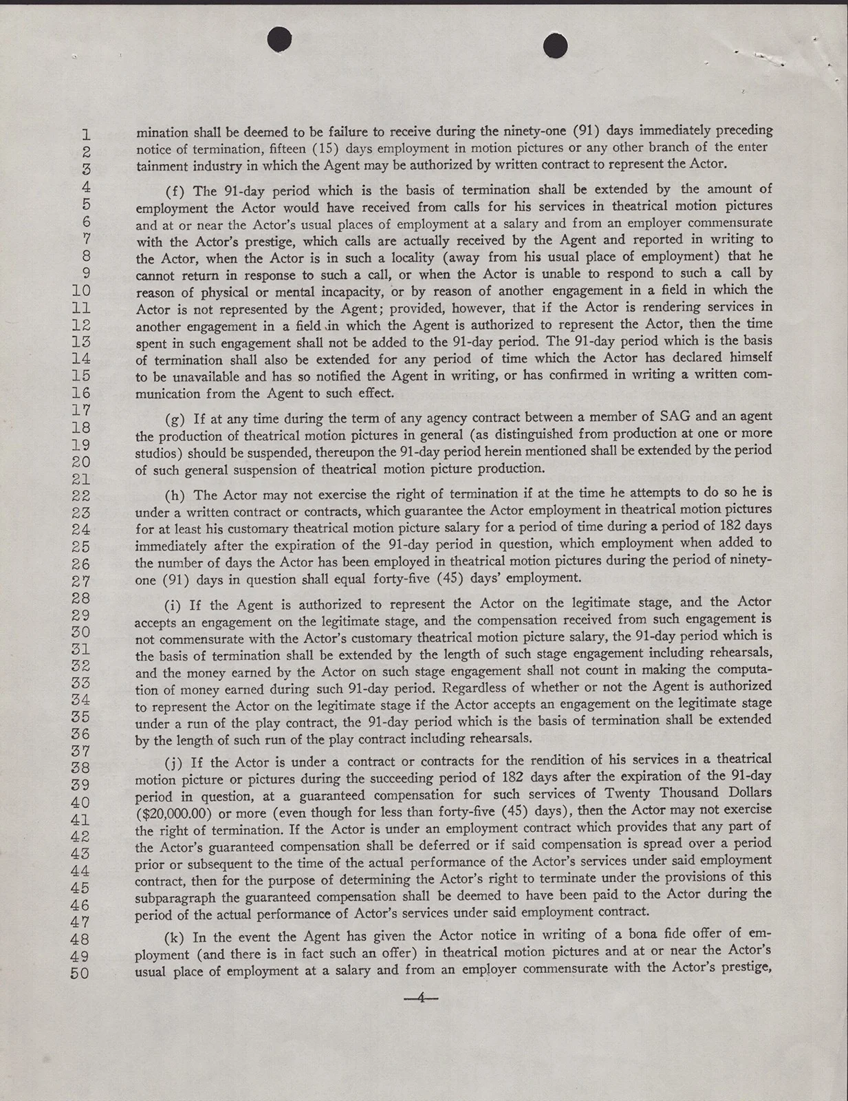 Barbara Stanwyck — BARBARA STANWYCK - CONTRACT SIGNED 08/31/1964, image 4