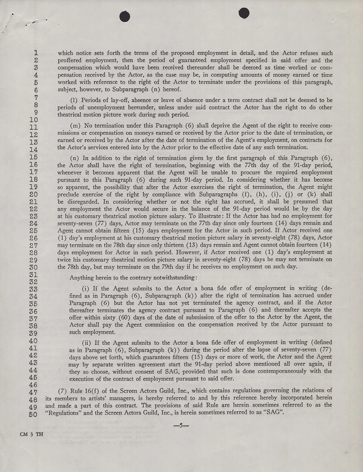 Barbara Stanwyck — BARBARA STANWYCK - CONTRACT SIGNED 08/31/1964, image 5