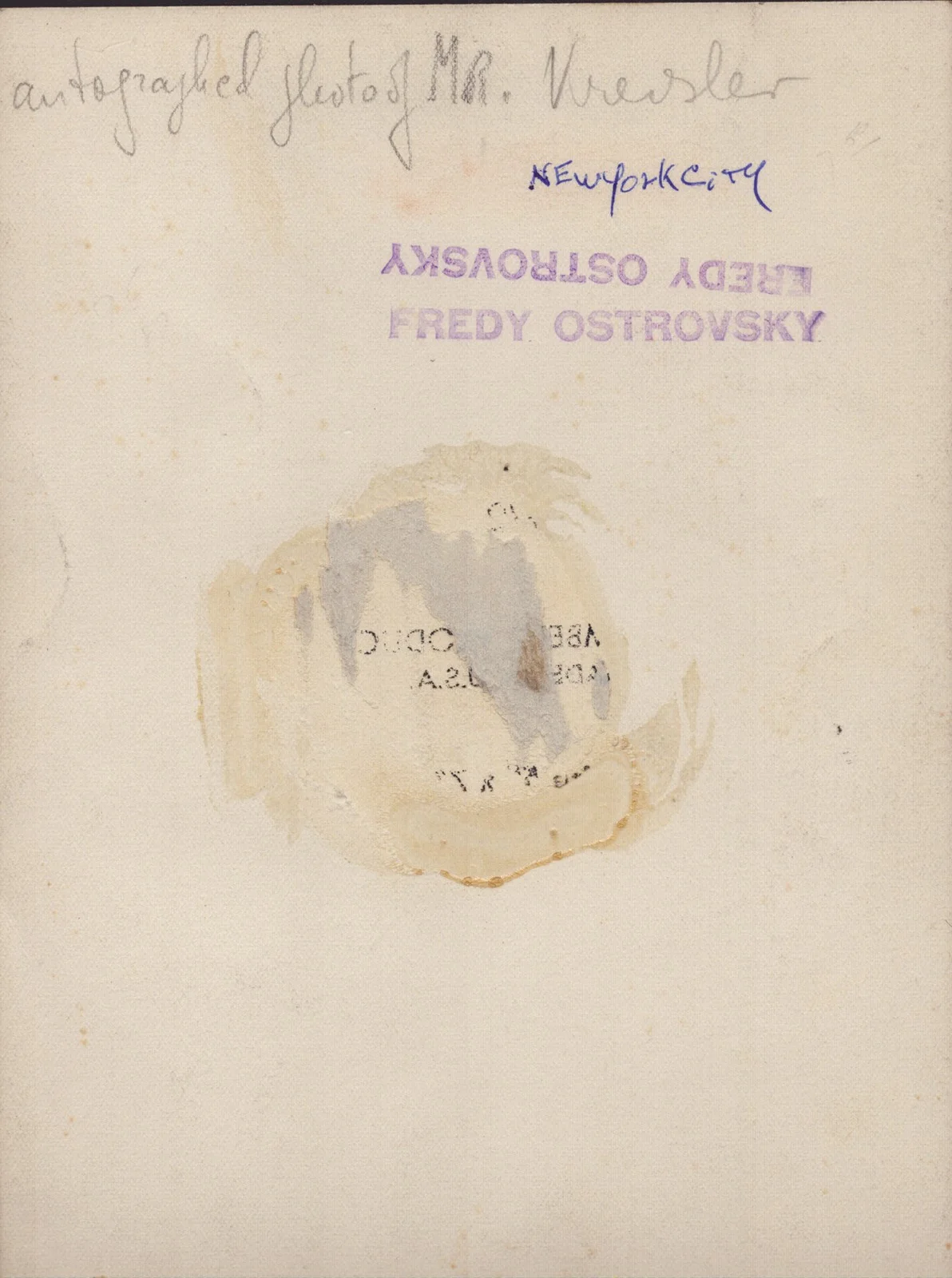 Fritz Kreisler — FRITZ KREISLER - PHOTOGRAPH SIGNED 03/21/1960, image 3