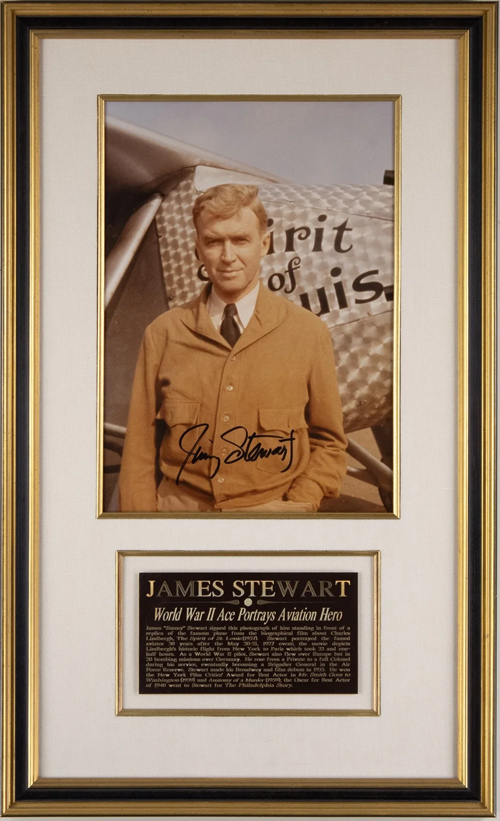 James Stewart — JAMES "JIMMY" STEWART - AUTOGRAPHED SIGNED PHOTOGRAPH