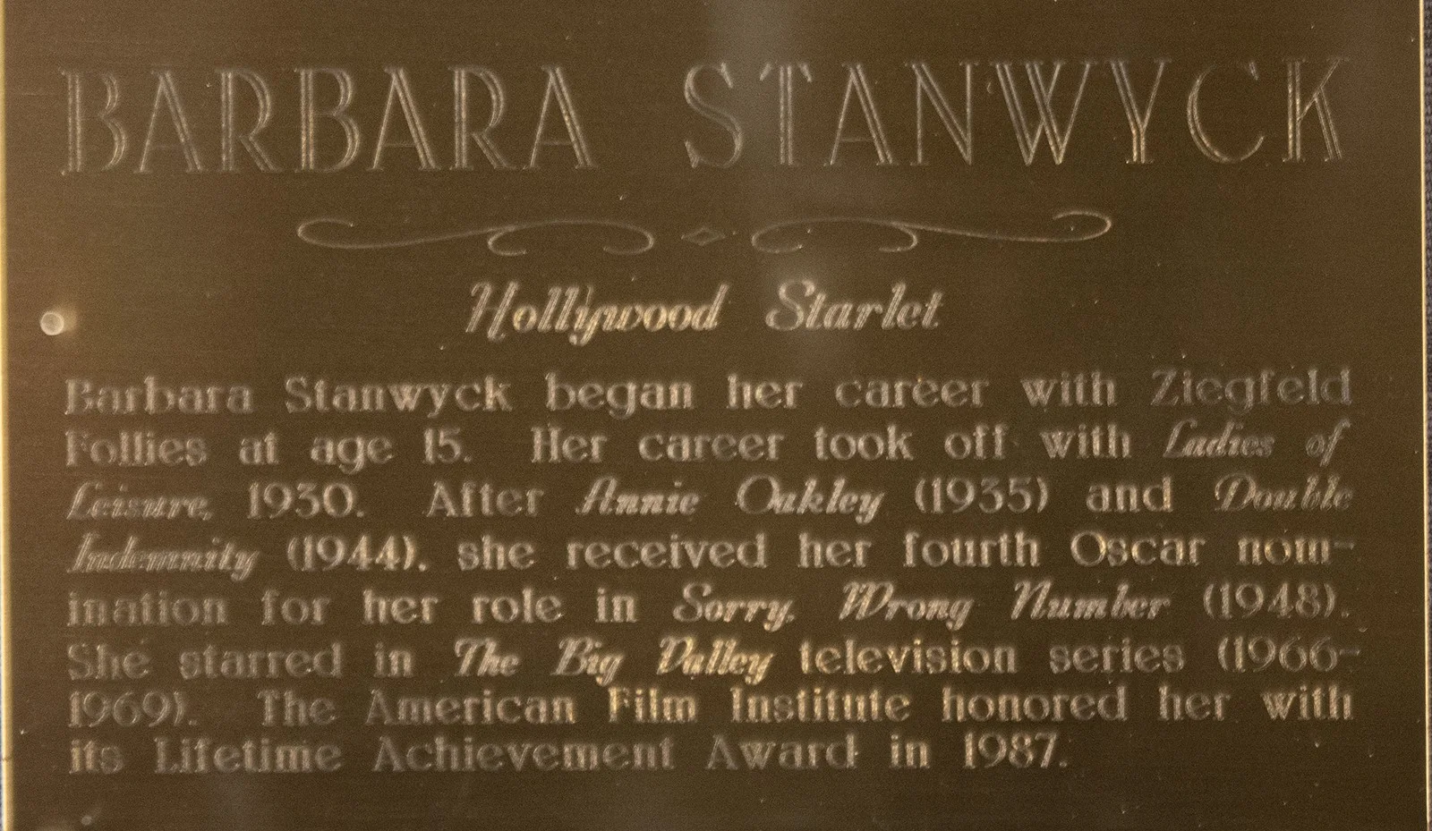 Barbara Stanwyck — BARBARA STANWYCK - AUTOGRAPHED INSCRIBED PHOTOGRAPH, image 4