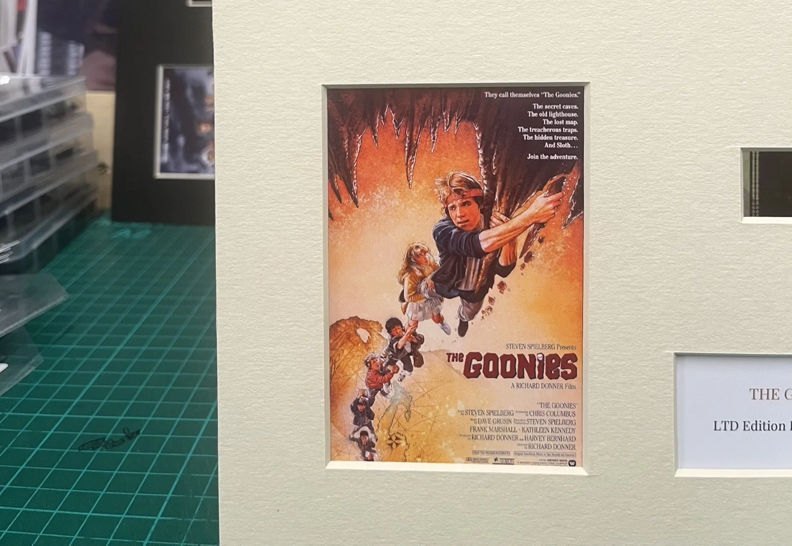THE GOONIES. 35mm Film Cell Mounted Display, image 2